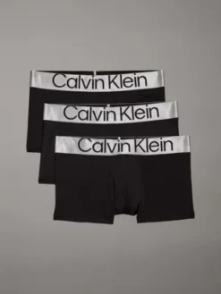 Calvin Klein Lot De 3 Boxers Taille Basse - Steel Micro