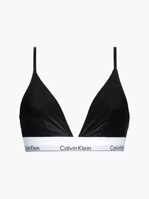 Calvin Klein Soutien-gorge Triangle Velours - Modern Cotton