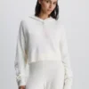 Calvin Klein Sweat à Capuche D'intérieur En Maille Côtelée