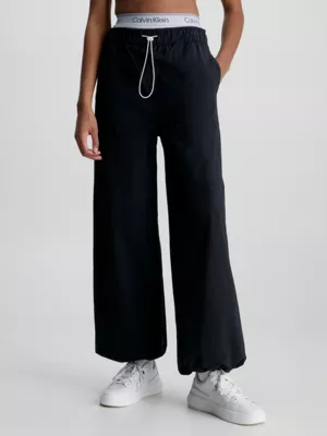 Calvin Klein Pantalon Déperlant à Jambes Larges