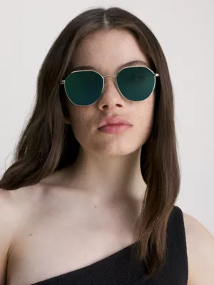 Calvin Klein Lunettes De Soleil Rondes CKJ23201S â Image 3