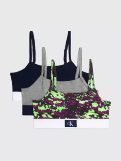 Calvin Klein Lot De 3 Brassières Pour Fille - CK Monogram