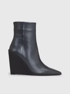 Calvin Klein Bottines Compensées En Cuir