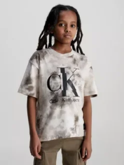 Calvin Klein T-shirt Tie Dye Avec Logo