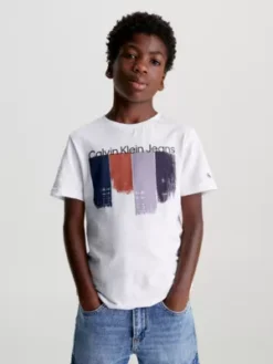 Calvin Klein T-shirt Imprimé De Coups De Pinceau