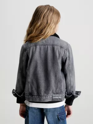 Calvin Klein Veste En Jean Ă Col En Sherpa â Image 2