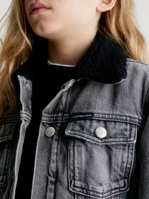 Calvin Klein Veste En Jean Ă Col En Sherpa â Image 3