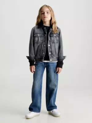 Calvin Klein Veste En Jean Ă Col En Sherpa â Image 4