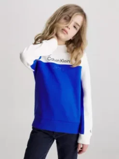 Calvin Klein Sweat-shirt Color-block Avec Logo