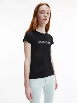 Calvin Klein T-shirt Slim En Coton Bio Avec Logo