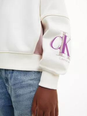 Calvin Klein Sweat-shirt Relaxed Color-block â Image 4