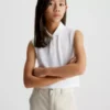 Calvin Klein Polo Sans Manches En Piqué