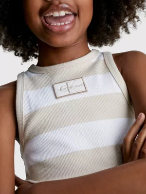 Calvin Klein Débardeur Dos Nageur Côtelé – Image 3