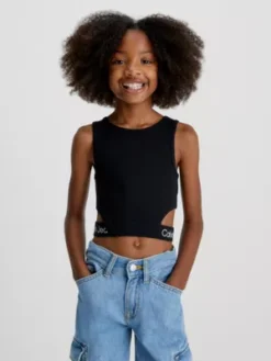 Calvin Klein Débardeur Ajouré Avec Logo