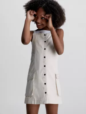 Calvin Klein Robe Boutonnée à Bretelles – Image 3