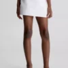 Calvin Klein Jupe-short En Denim Avec Logo