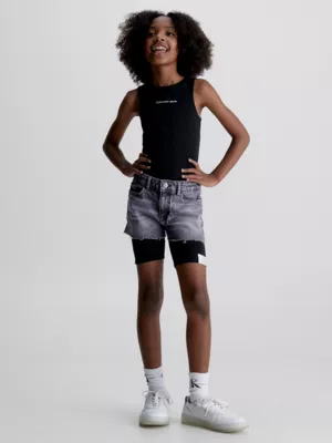 Calvin Klein Short En Jean Large Taille Haute â Image 4