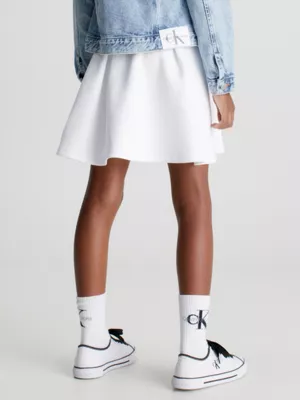 Calvin Klein Jupe Plissée En Piqué – Image 2