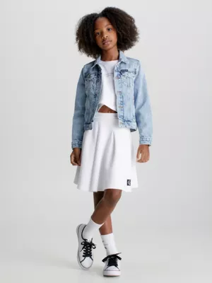 Calvin Klein Jupe Plissée En Piqué – Image 4