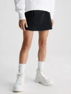 Calvin Klein Jupe Avec Logo En Punto Milano