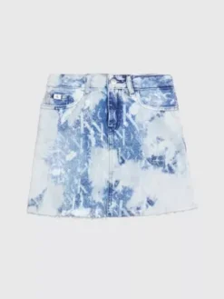 Calvin Klein Jupe Tie Dye En Jean