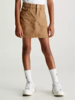 Calvin Klein Jupe De Travail Slim En Toile