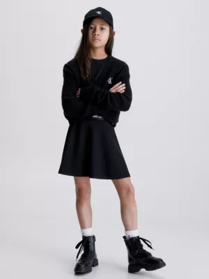 Calvin Klein Jupe évasée Avec Logo En Punto Milano – Image 4