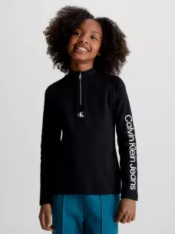 Calvin Klein Haut Slim CÎtelé Et Zippé Avec Logo