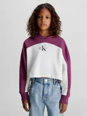 Calvin Klein Sweat-shirt Ă Capuche Boxy Color-block Avec Logo