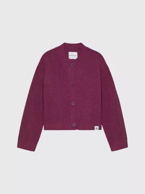 Calvin Klein Pull Gilet BoutonnĂ© En Chenille â Image 5