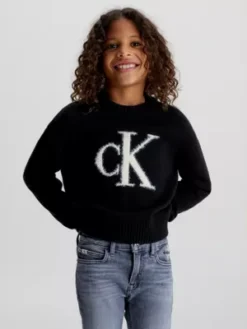 Calvin Klein Pull Touffu Avec Logo