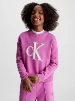 Calvin Klein Pull Touffu Avec Logo