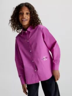 Calvin Klein Chemise Oversize En Popeline Avec Logo