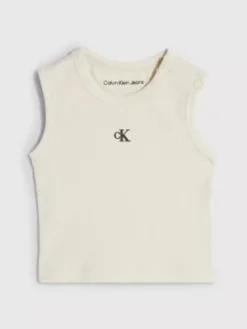 Calvin Klein Débardeur Côtelé Pour Nouveau-né