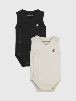 Calvin Klein Lot De 2 Bodys Sans Manches Pour Nouveau-né