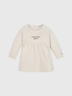 Calvin Klein Robe En Polaire Avec Logo Pour Nouveau-né