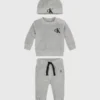 Calvin Klein Ensemble Cadeau Survêtement Et Bonnet Pour Nouveau-né