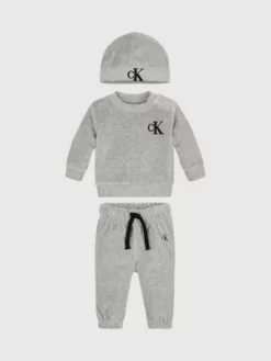 Calvin Klein Ensemble Cadeau Survêtement Et Bonnet Pour Nouveau-né