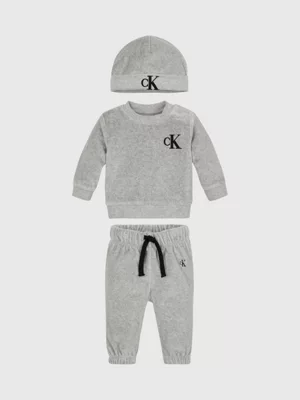 Calvin Klein Ensemble Cadeau Survêtement Et Bonnet Pour Nouveau-né
