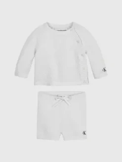 Calvin Klein Ensemble Pull Et Short Pour Nouveau-né