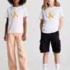 Calvin Klein T-shirt En Coton Bio Avec Logo Pour Enfant