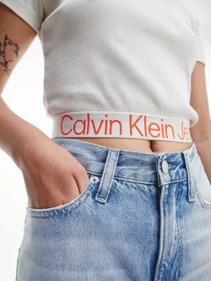 Calvin Klein T-shirt En Coton RecyclĂ© Avec Logo Tape â Image 5