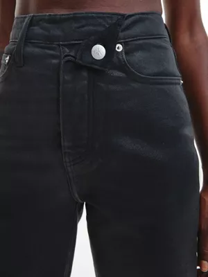 Calvin Klein Jean Straight High Rise Enduit â Image 4