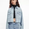 Calvin Klein Chemise Courte Oversize En Jean