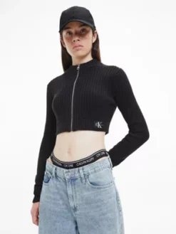 Calvin Klein Gilet Court Zippé