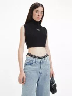 Calvin Klein Veste En Maille De Coton Bio