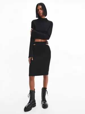 Calvin Klein Jupe Crayon En Maille Ajourée – Image 2