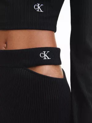 Calvin Klein Jupe Crayon En Maille Ajourée – Image 4