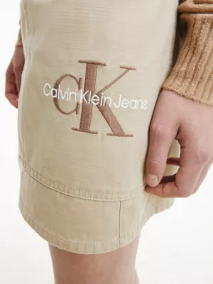 Calvin Klein Mini-jupe Utilitaire En SergĂ© De Coton â Image 4