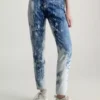 Calvin Klein Jean Mom Longueur Cheville Délavé